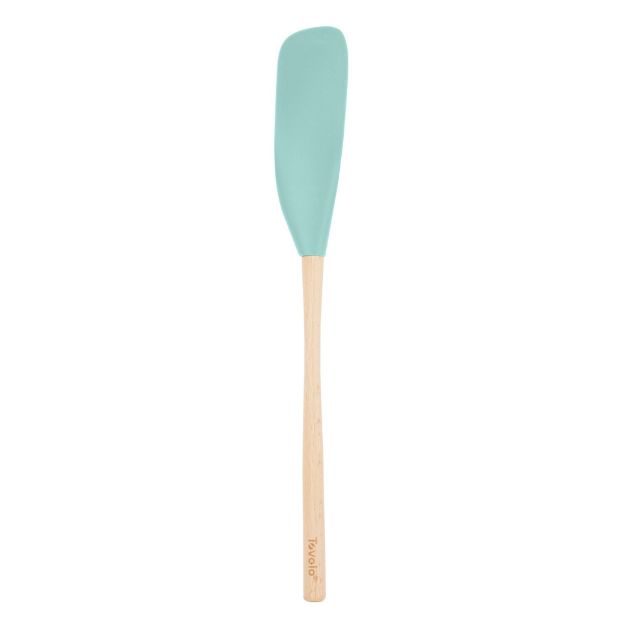 FLEX-CORE WOOD HANDLE JAR SCRAPER LIGHT AQUA