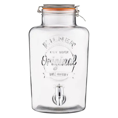 KILNER CLIP TOP ROUND DRINK DISPENSER 2.1 GAL