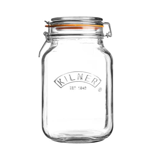 KILNER CLIP TOP JAR SQUARE 68 OZ