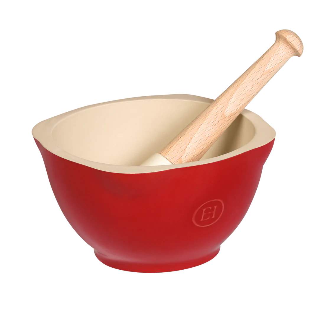 EMILE HENRY MORTAR & PESTLE BURGUNDY