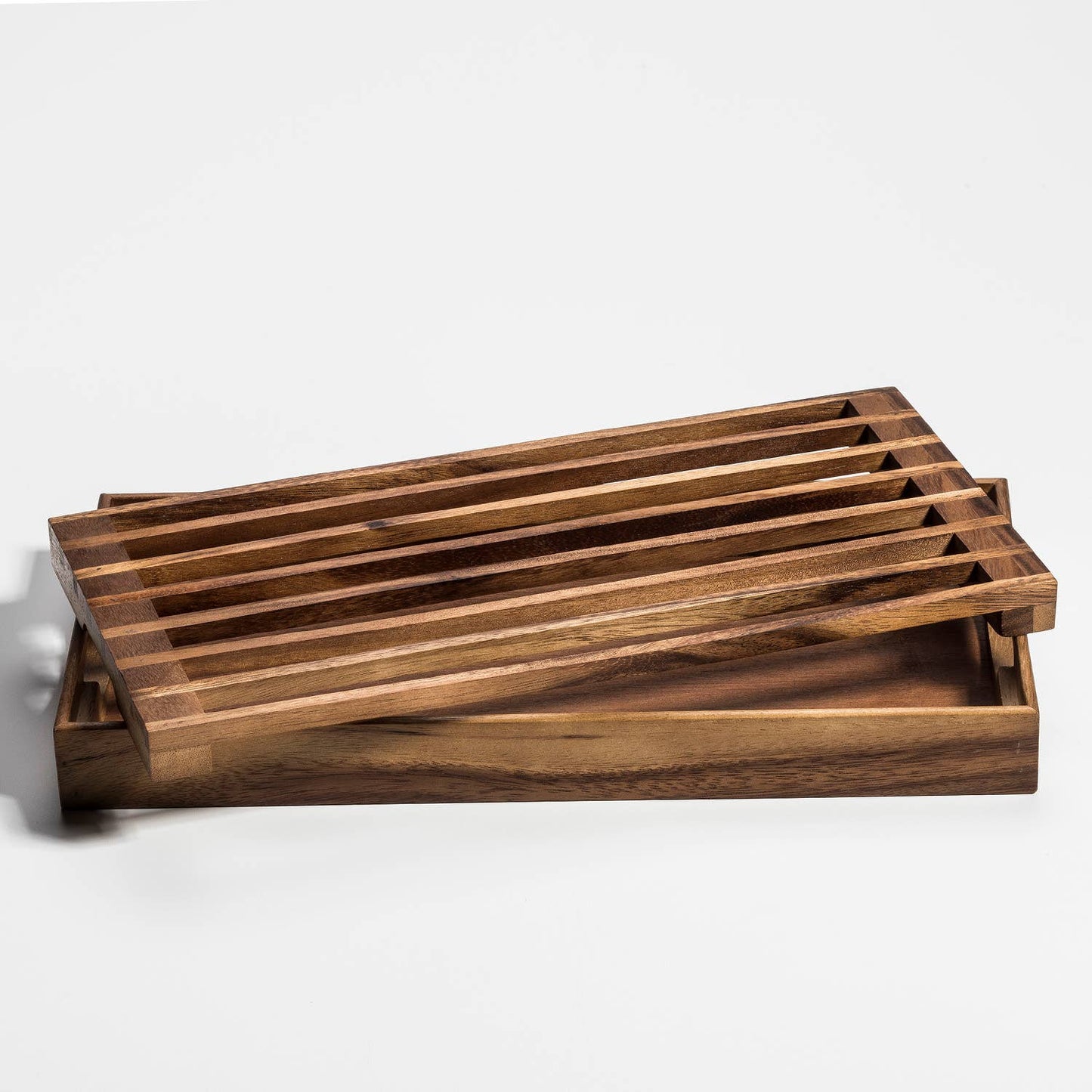 ACACIA WOOD BREAD CRUMB CATCHER