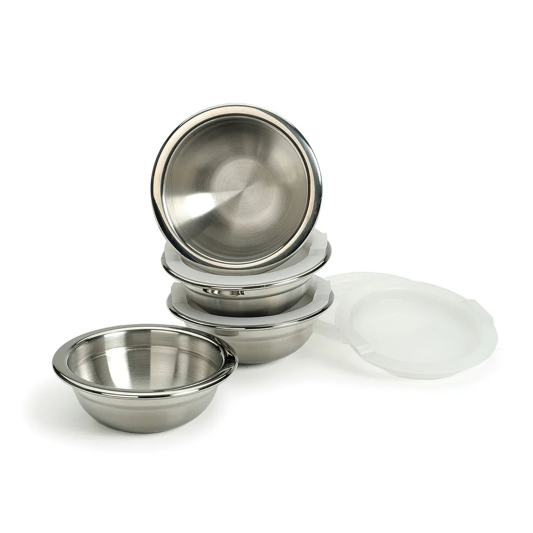PREP BOWLS WITH LIDS SET OF 4