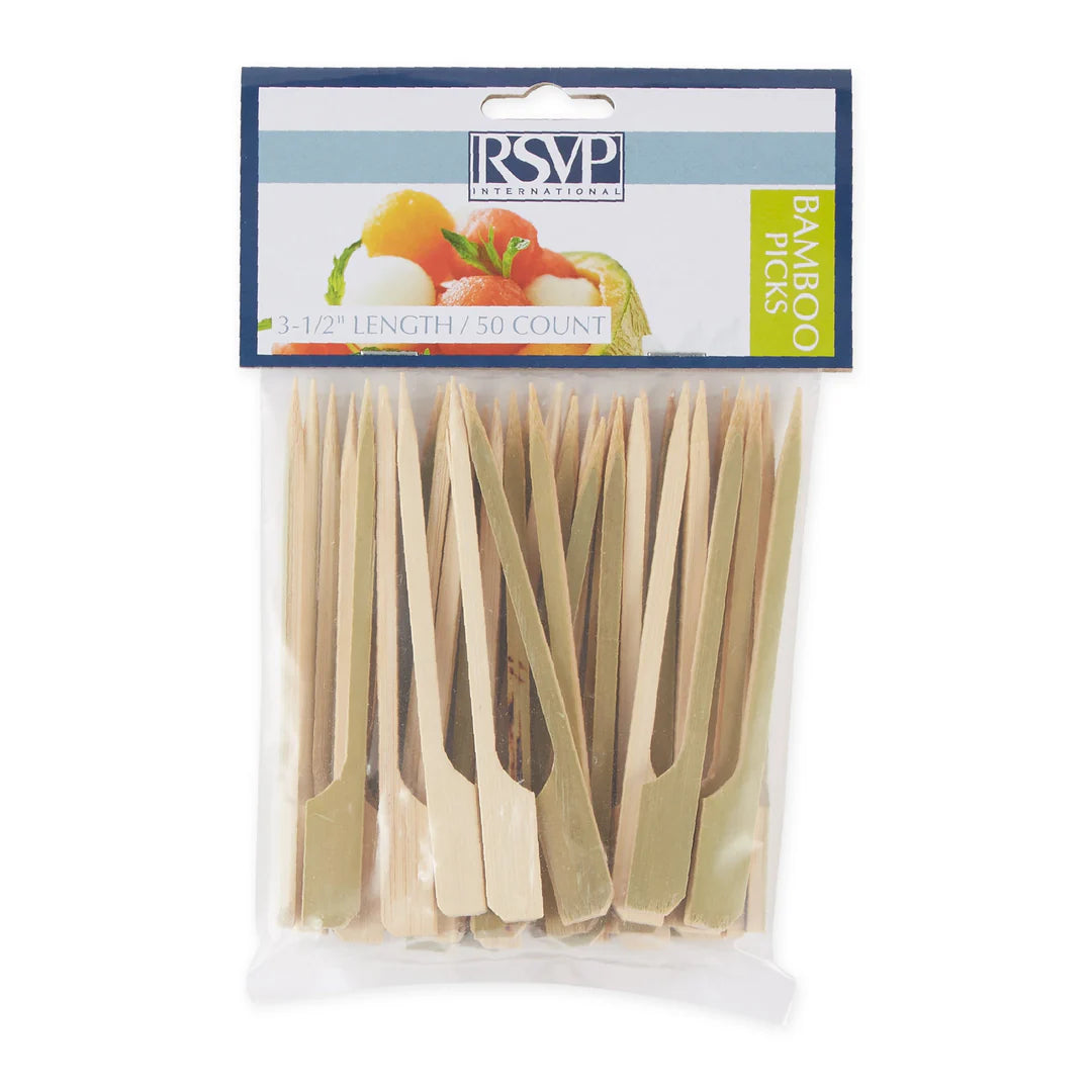 BAMBOO APPETIZER PICKS 3.5" 50CT