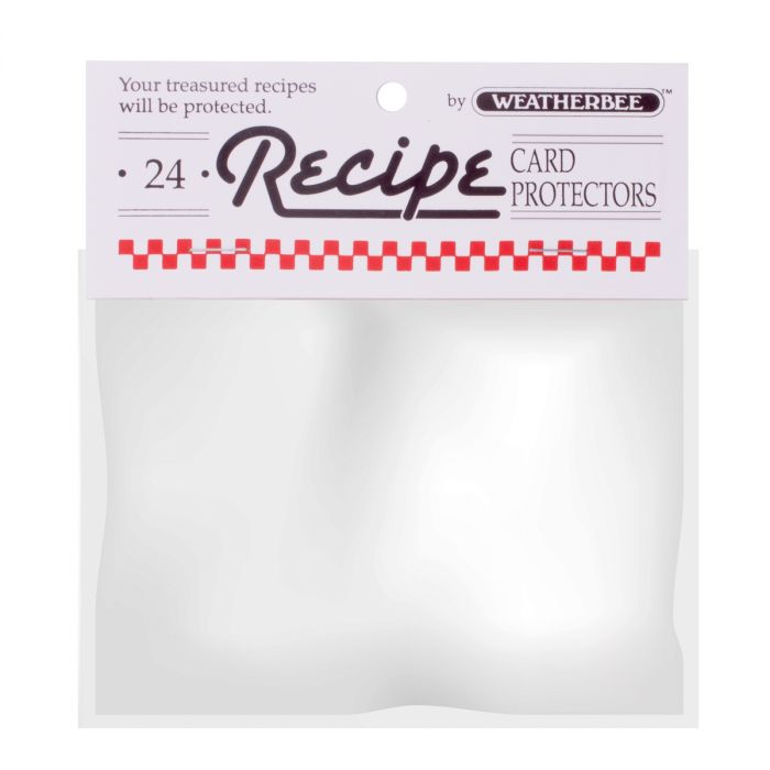 RECIPE CARD PROTECTORS 4"x6" 24 PK