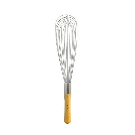 FRENCH WHISK WOOD HANDLE 14"