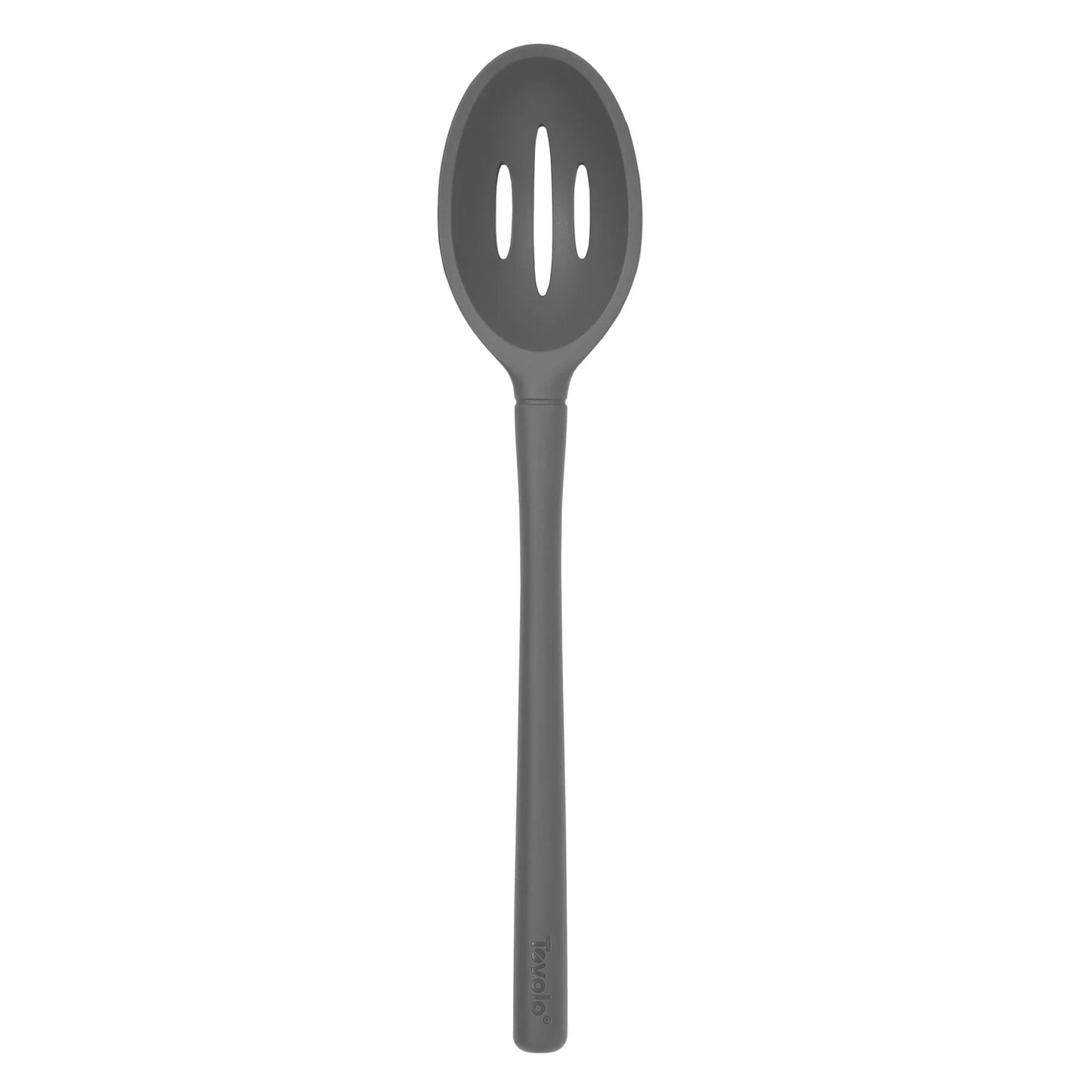 FLEX-CORE ALL SILICONE SLOTTED DEEP SPOON CHARCOAL