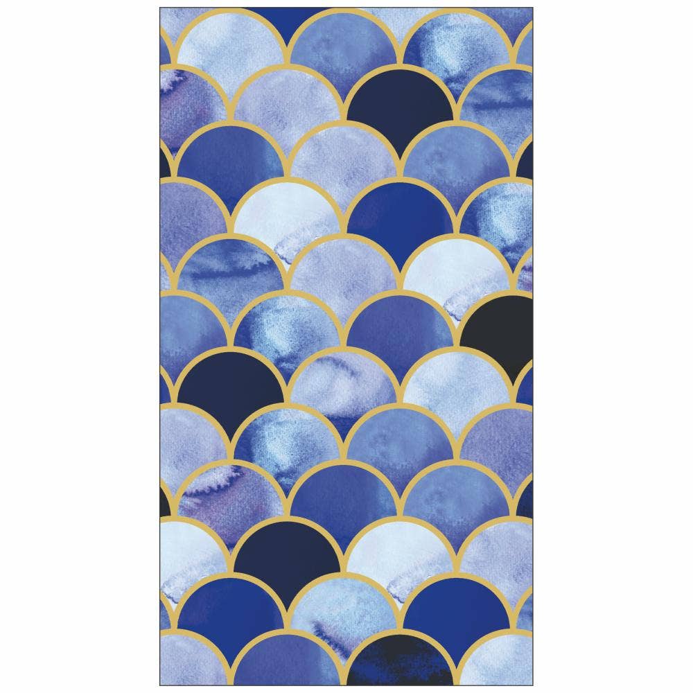 GUEST TOWEL-ART DECO AQUA
