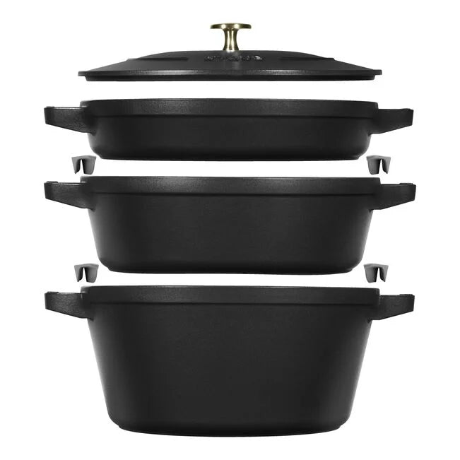 STAUB STACKABLE 4PC SET BLACK