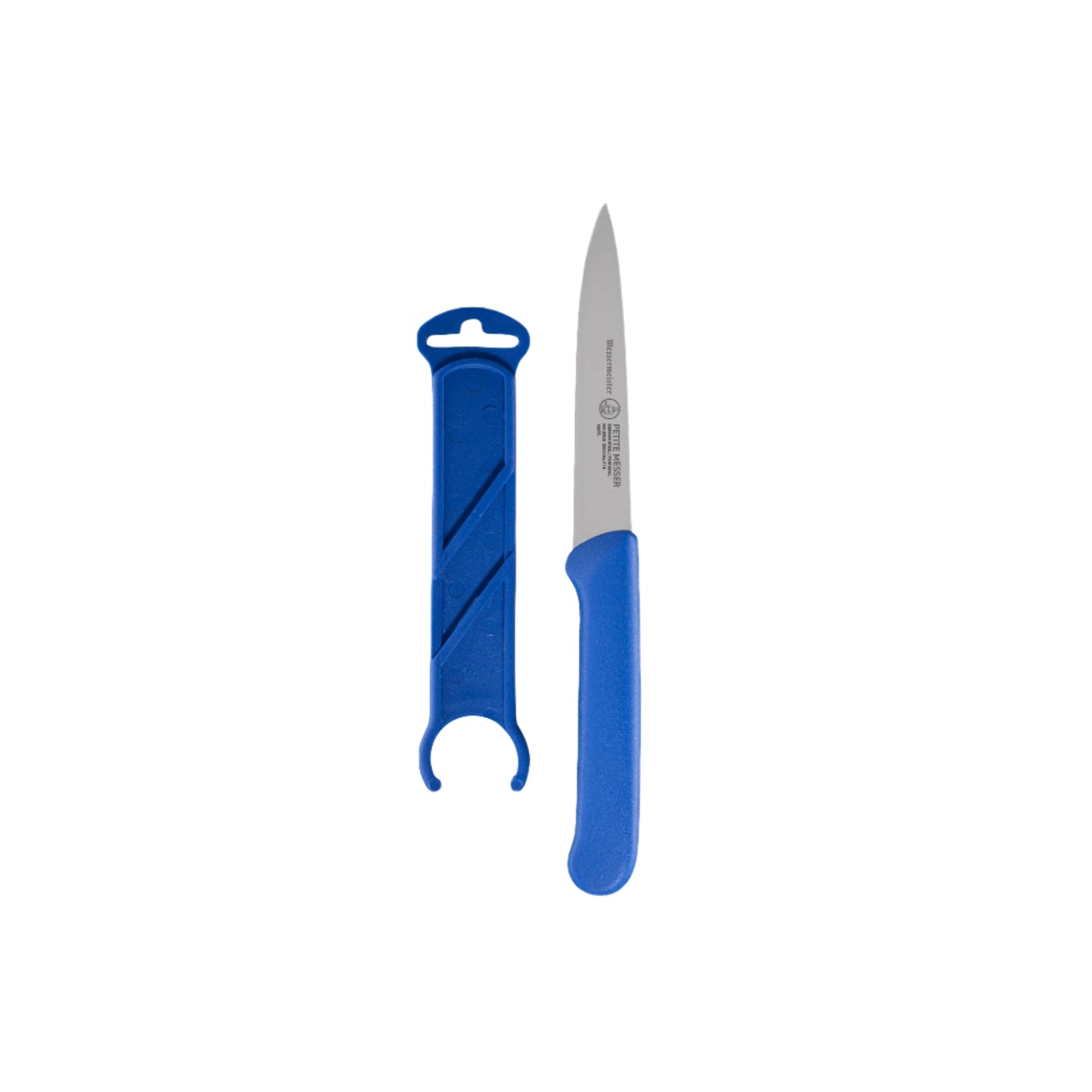 SPEAR POINT PARING KNIFE W/ SHEATH 4" BLUE