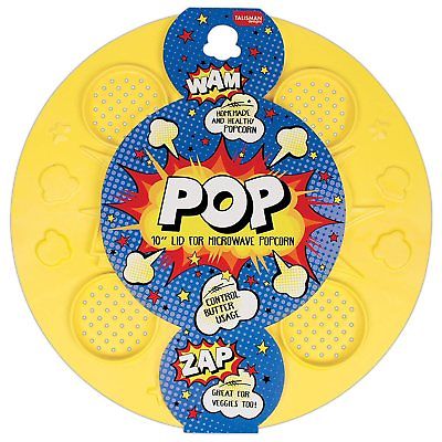 SILICONE POPCORN LID 10" YEL