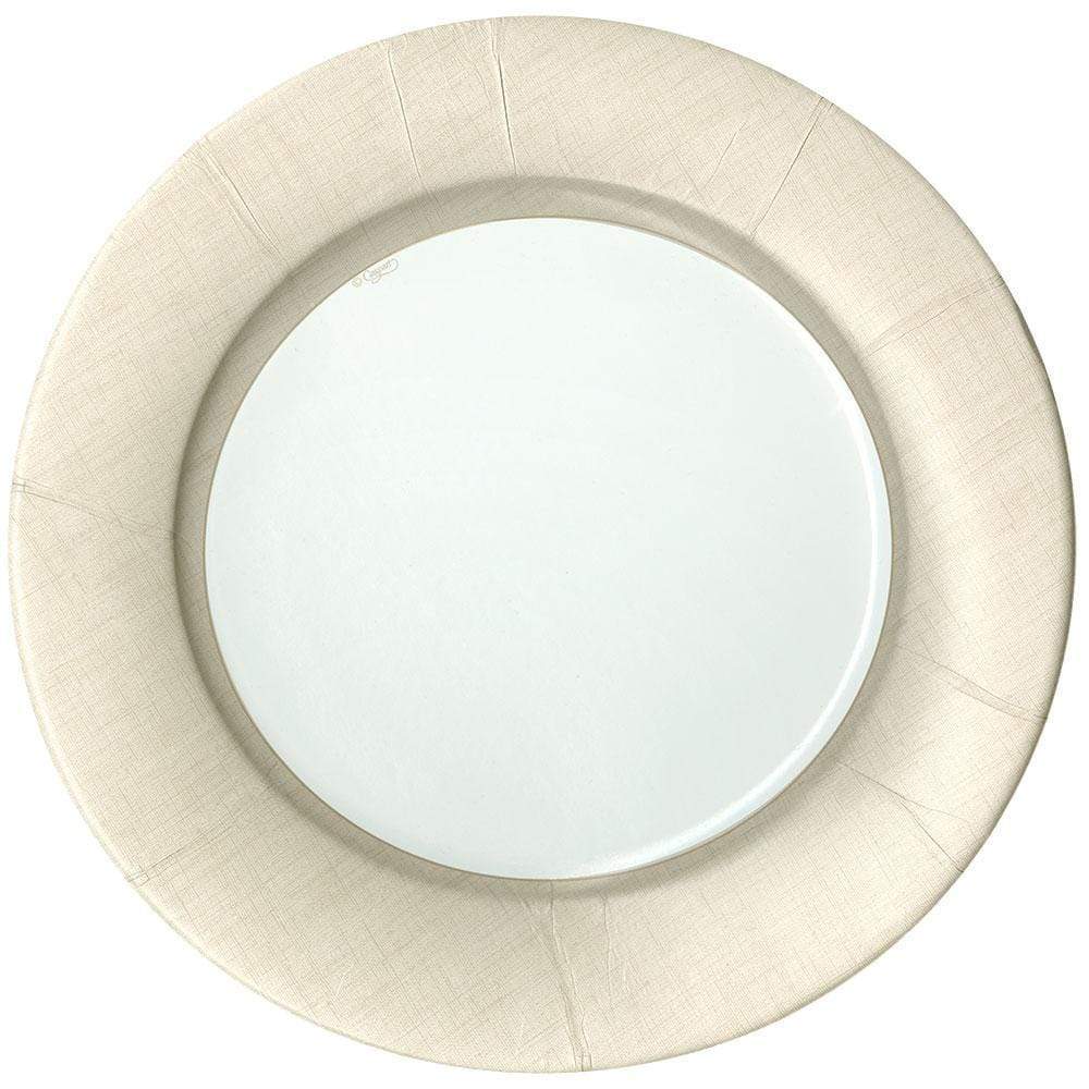 DINNER PAPER PLATE LINEN NATURAL