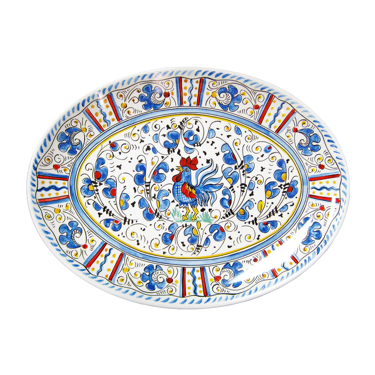 CEREAL BOWL ROOSTER BLUE