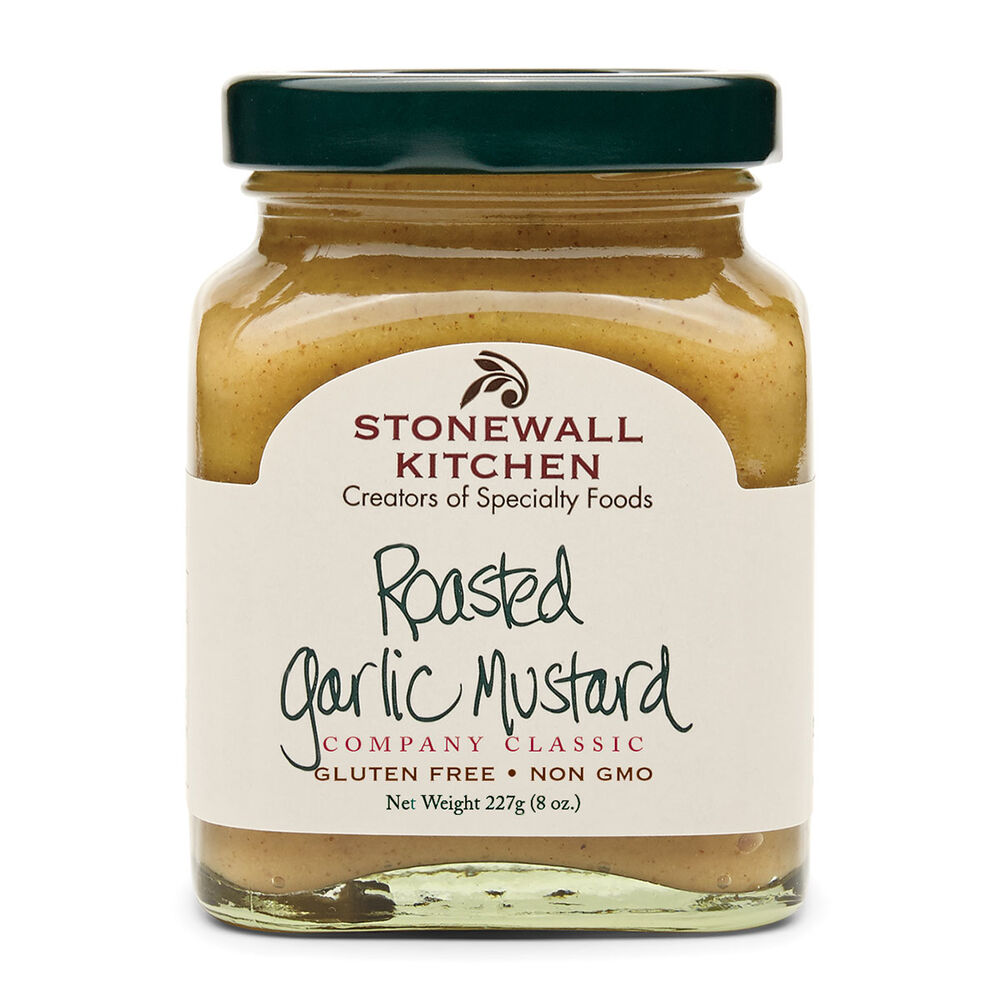 ROASTED GARLIC MUSTARD 8OZ
