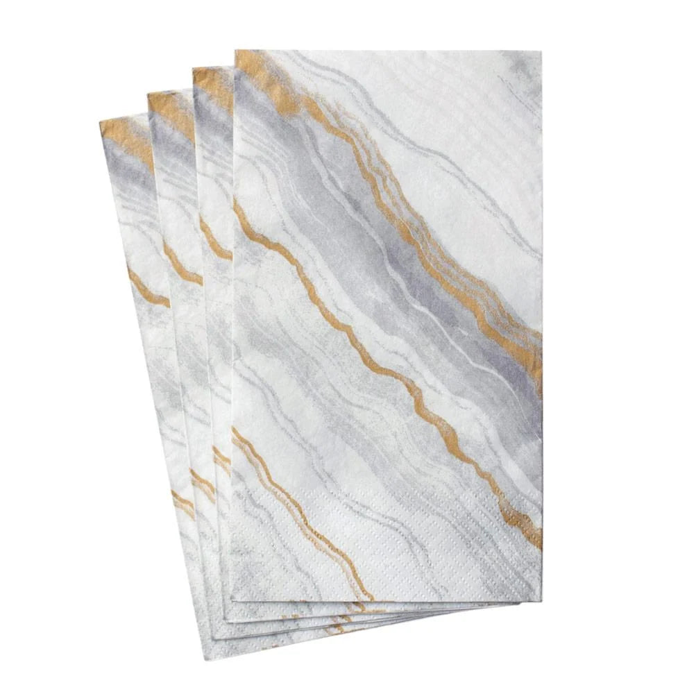 MARBLE GREY GUEST TOWEL