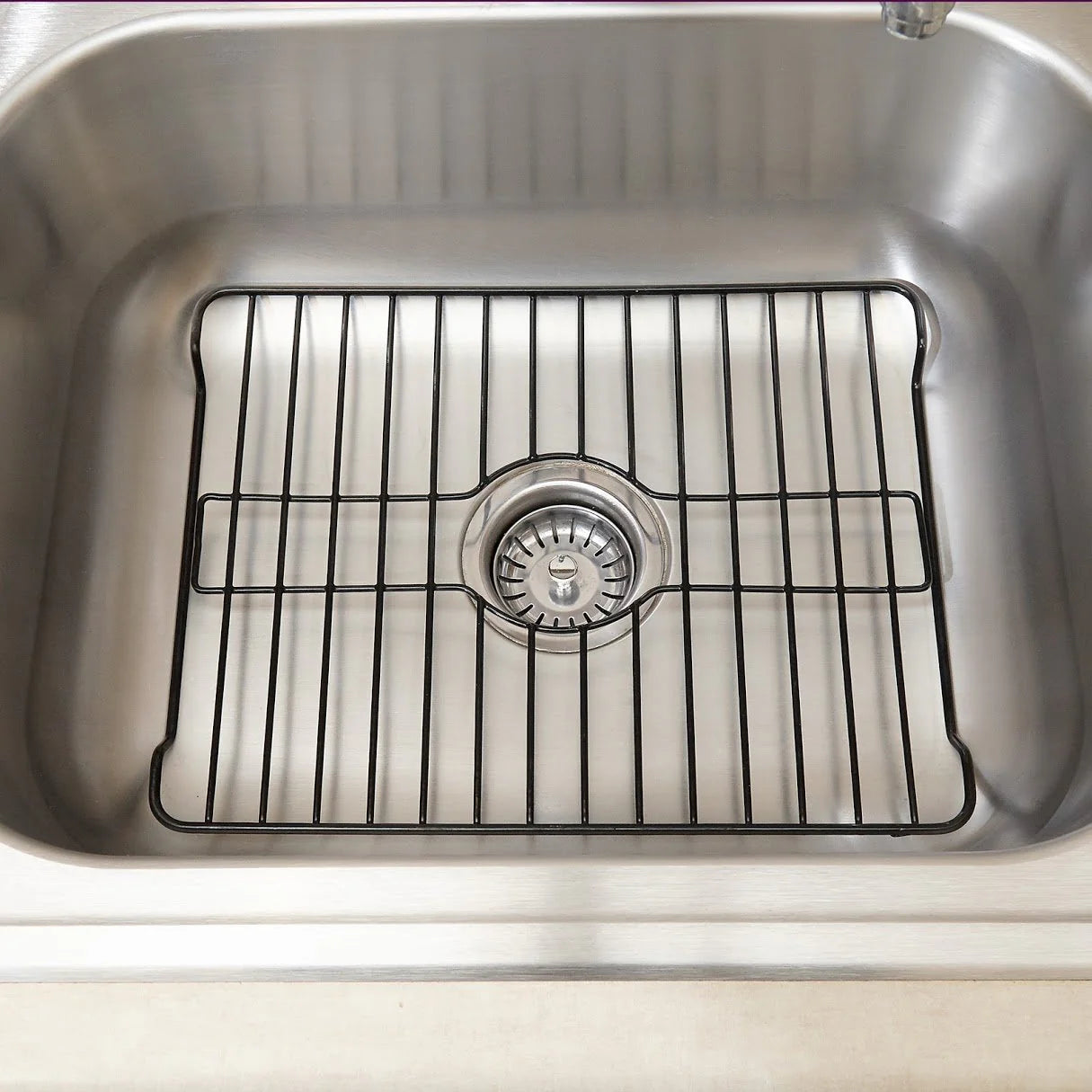 COATED STEEL SINK PROTECTOR BLACK SMALL