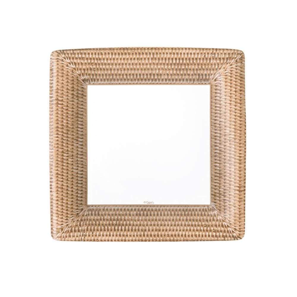 DINNER PAPER PLATE RATTAN 10IN