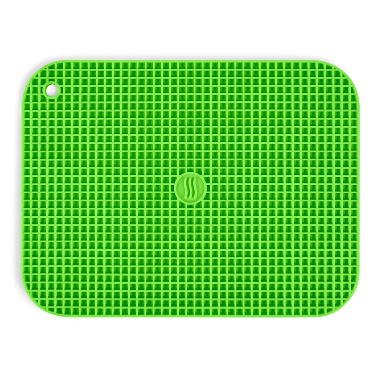 SILICONE TRIVET 12"X9.25" GREEN