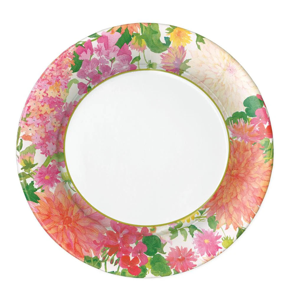 DINNER PAPER PLATE SUMMER BLOOMS 8CT