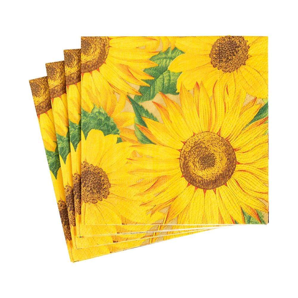 SUNFLOWERS COCKTAIL NAPKINS