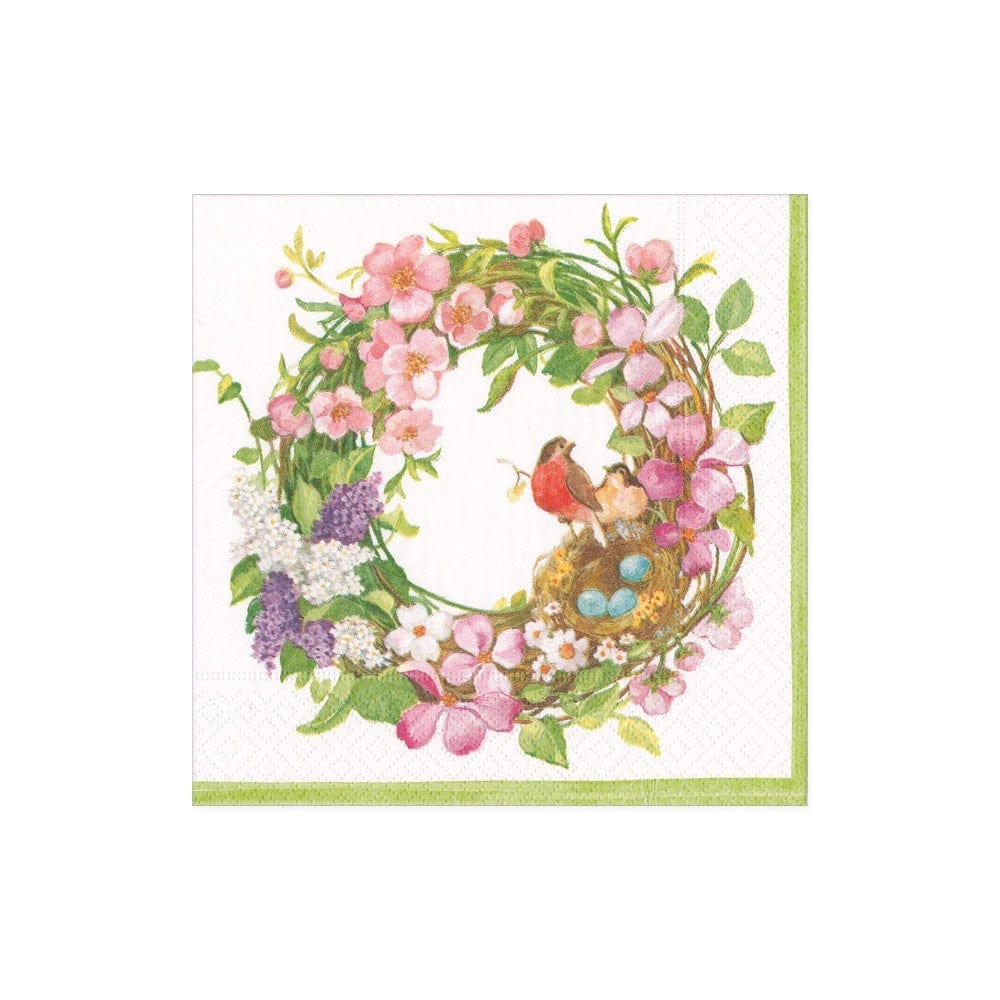 COCKTAIL NAPKIN SPRING WREATH