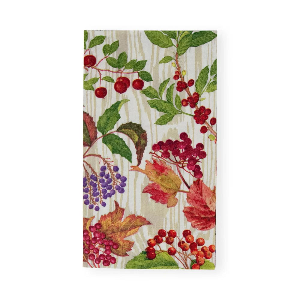 GUEST TOWEL BERRY BOTANICAL TAUPE