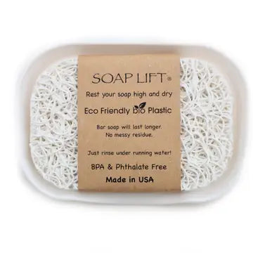 SOAP LIFT & DISH SET - WHITE