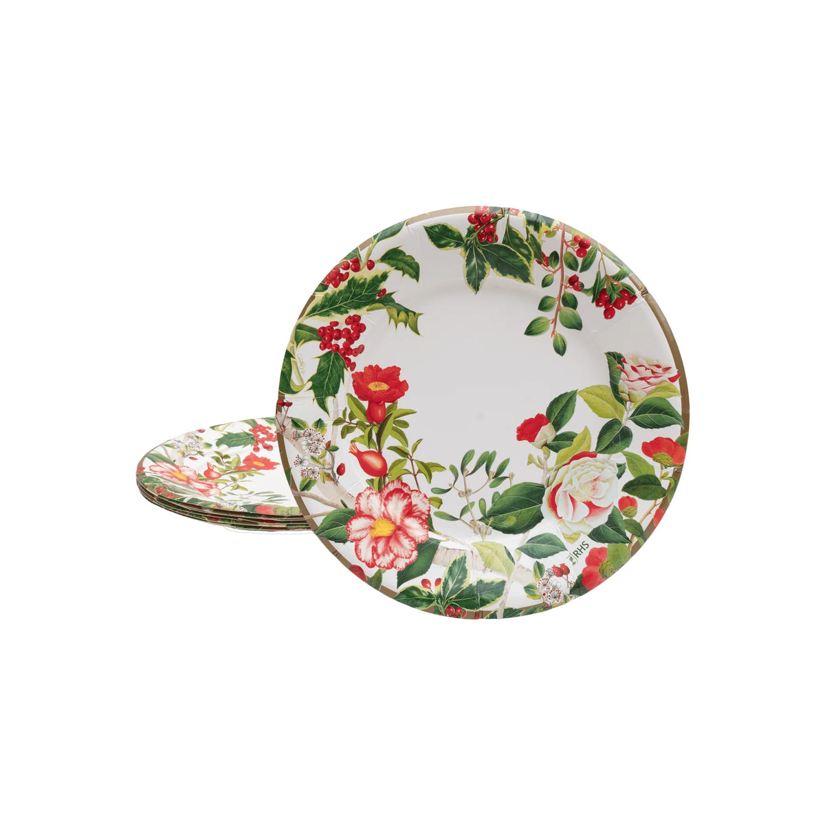 CHRISTMAS CHINOISERIE SALAD/DESSERT PAPER PLATES