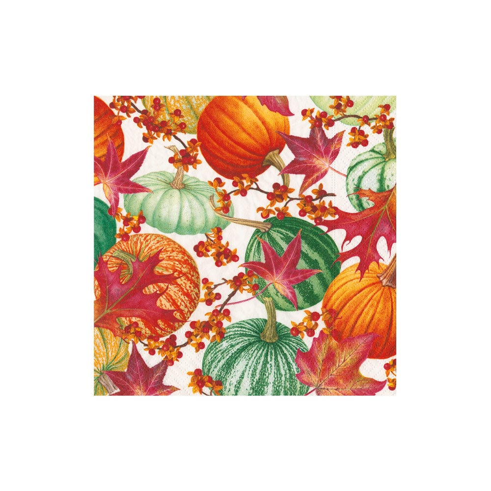 GOURDS AND LEAVES COCKTAIL NAPKIN