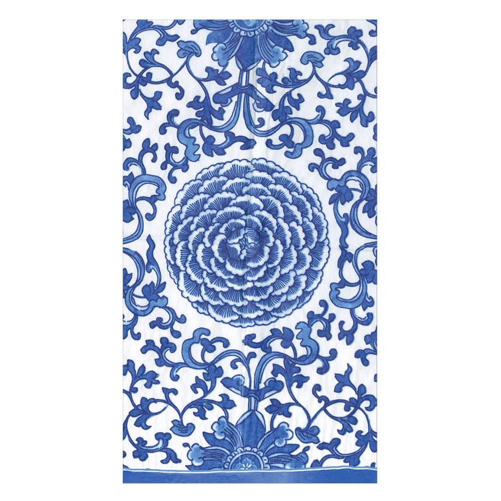 GUEST TOWEL INDIGO GARDEN BL/WH