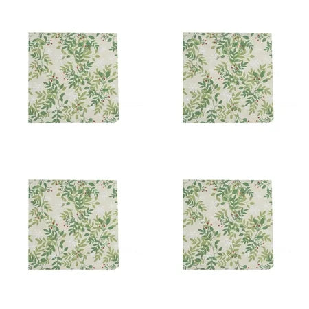 NAPKIN SNOWFLAKES & BERRIES