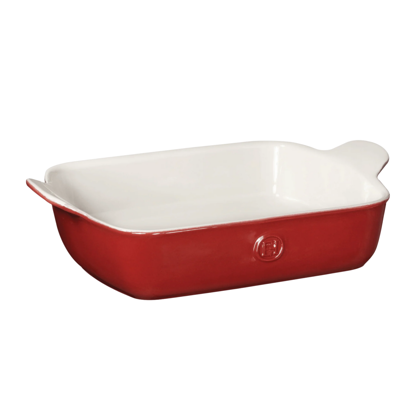 EMILE HENRY INDIVIDUAL RECTAGULAR BAKER 8 X 5.5 18 OZ ROUGE