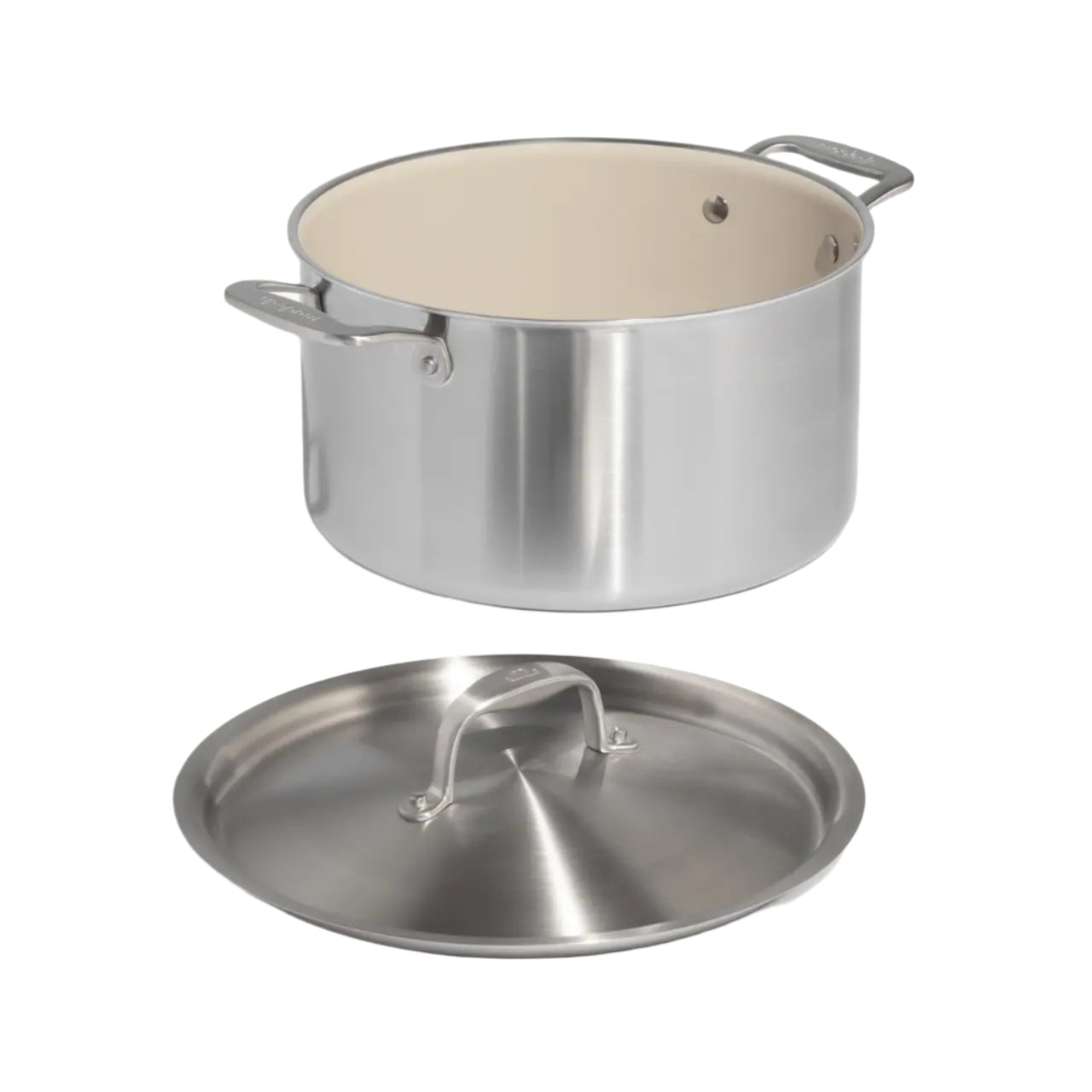 MADE IN CERAMICLAD STOCK POT & LID 8QT