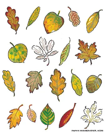 FLOUR SACK TOWEL LEAVES