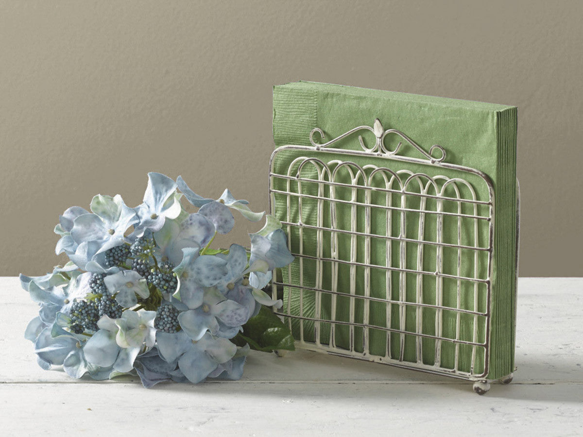 GARDEN GATE NAPKIN HOLDER CREAM