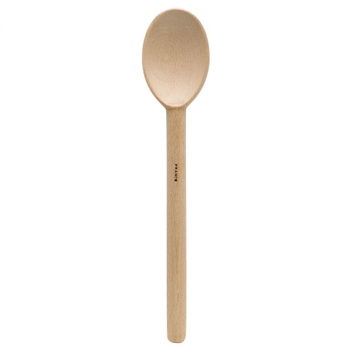 WOOD SPOON 12" HEAVY BEECHWOOD