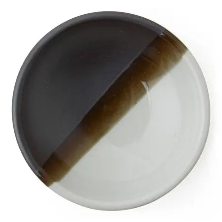 WHITE STRIPE SAUCE DISH