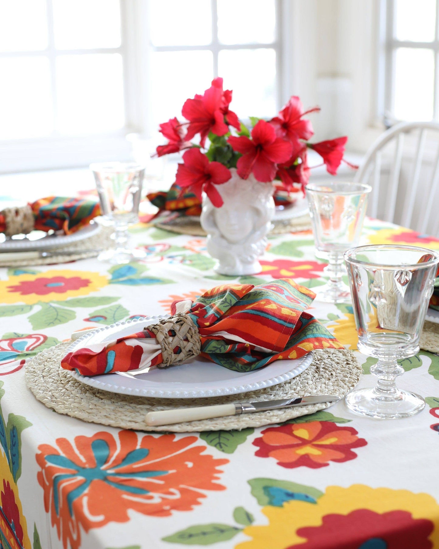 TABLECLOTH FLOWER POWER: 60X90