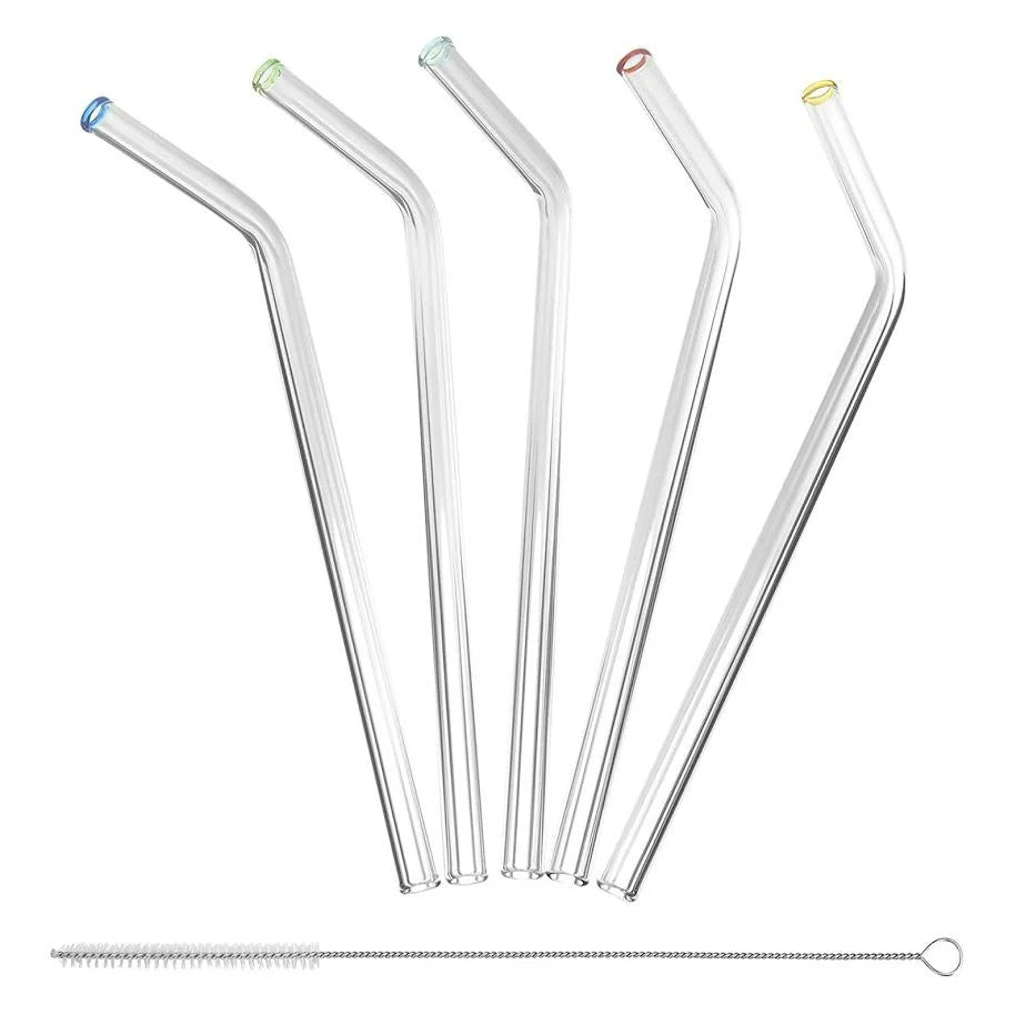 GLASS STRAWS SET