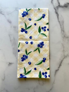 VINTAGE BLUEBERRIES TEA TOWEL