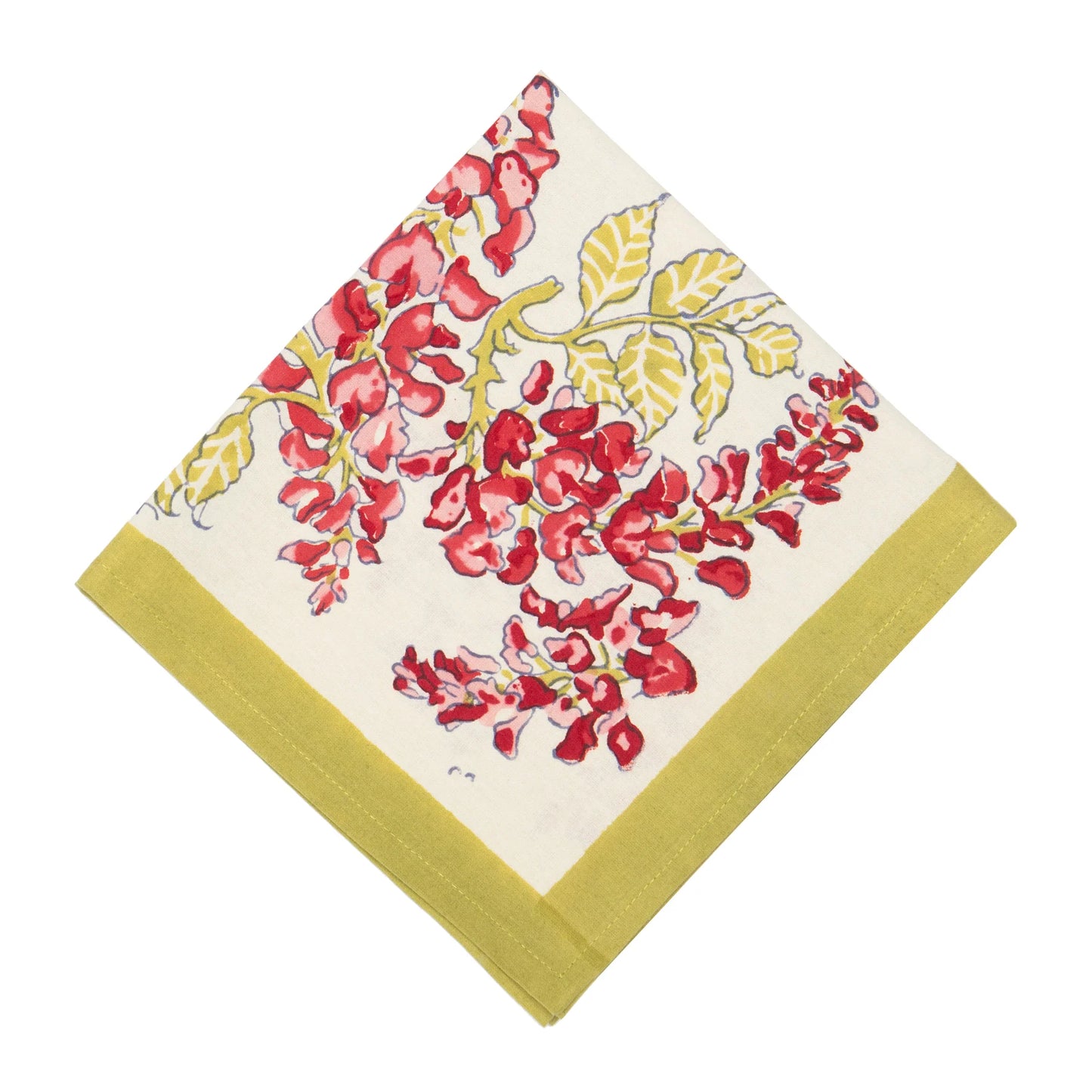 NAPKIN WISTERIA PNK & GRN