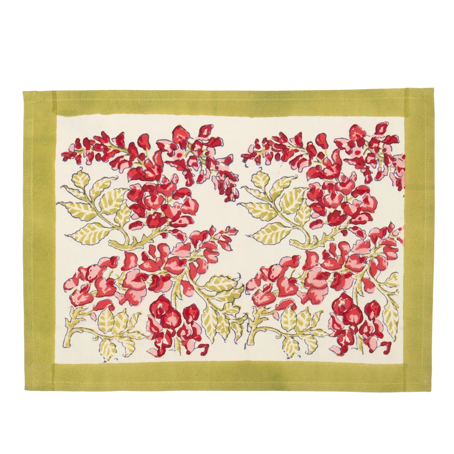 PLACEMAT WISTERIA PNK & GRN