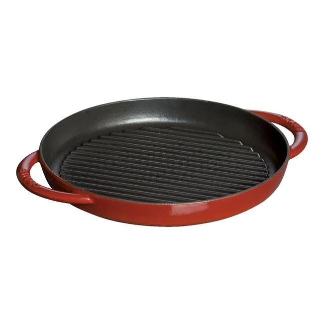 STAUB GRILL PAN 10" RED
