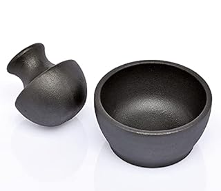 MANU MORTAR & PESTLE CAST IRON