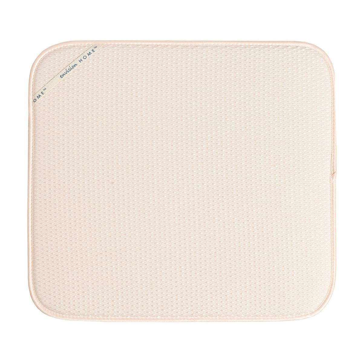 DISH DRYING MAT 16" X 18" CREAM