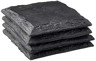 COASTERS STONE BLK SET OF 4