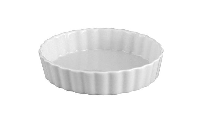 PORCELAIN QUICHE DISH 4"
