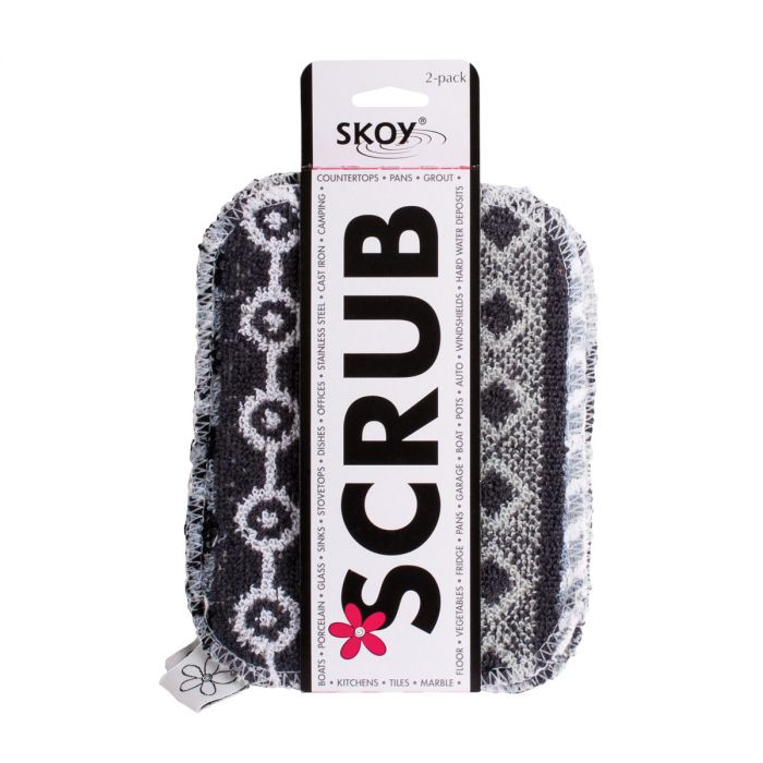 SKOY SCRUB S SET OF 2 BLK/GRAY