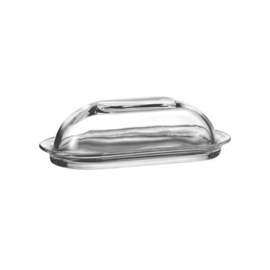ANCHOR GLASS BUTTER DISH W/ COVER