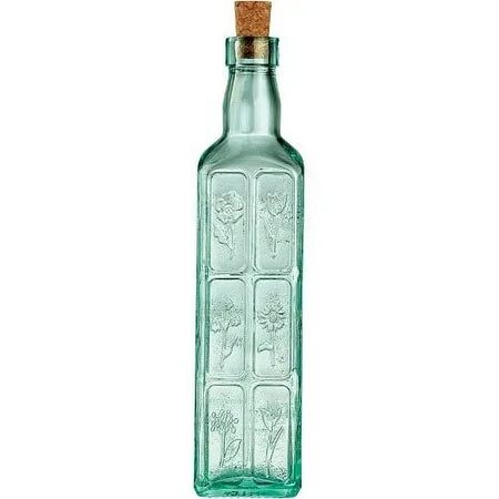 DISC. FIORI GLASS OLIVE OIL BOTTLE 19 OZ