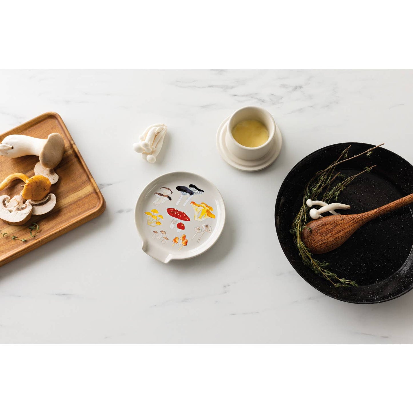 FIELD MUSHROOMS SPOON REST